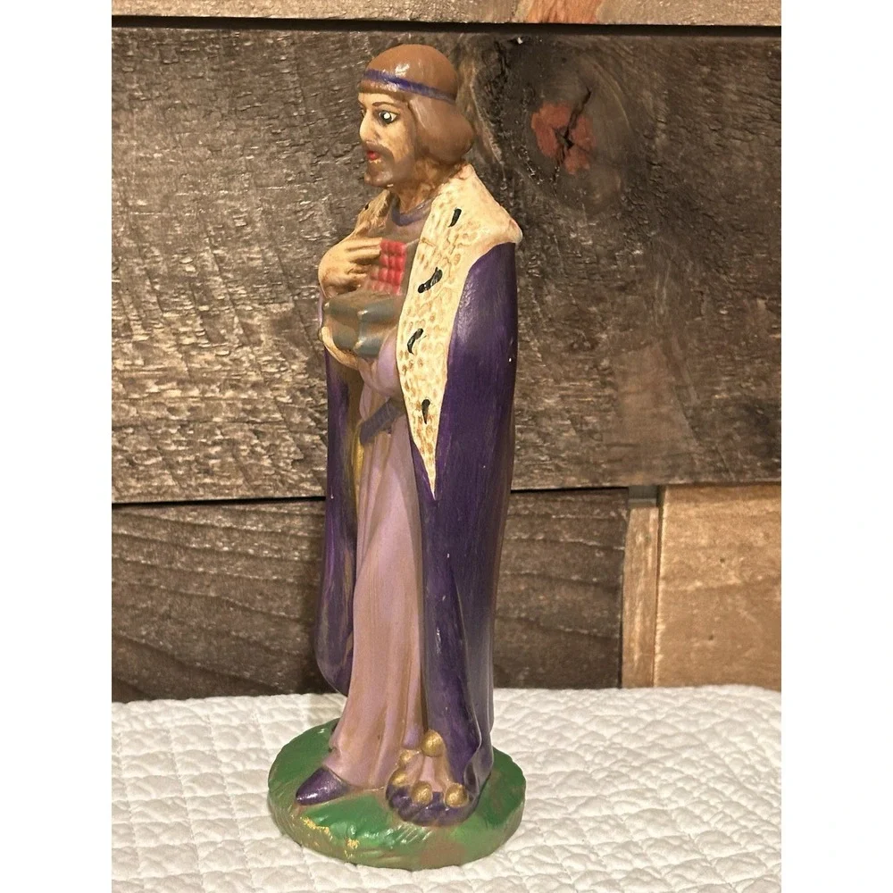 Vintage Holland‎ Mold Wise Man King Nativity Figurine Statue Standing 8